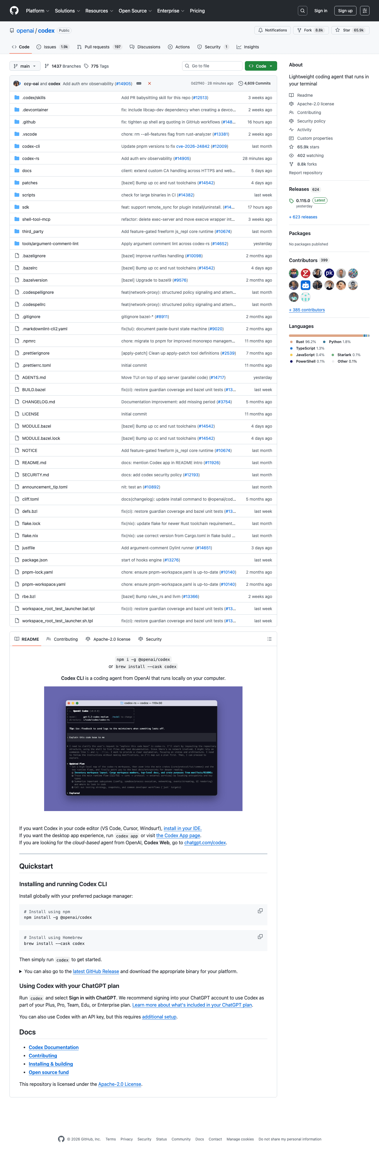 Illustrative image of the Codex CLI tool